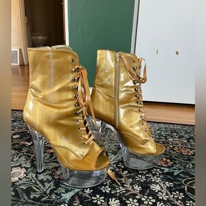 Gold Pleaser Boots- 7”